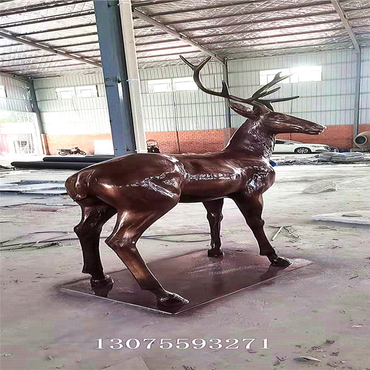 玻璃钢小鹿雕塑现货